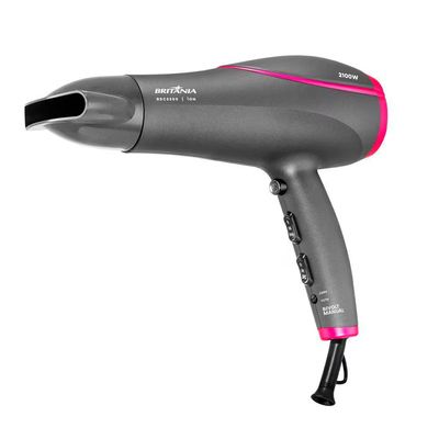 Secador de Cabelos Britânia BSC2200 2100W Rosa e Cinza / Bivolt