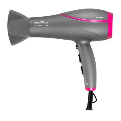 Secador de Cabelos Britânia BSC2200 2100W Rosa e Cinza / Bivolt