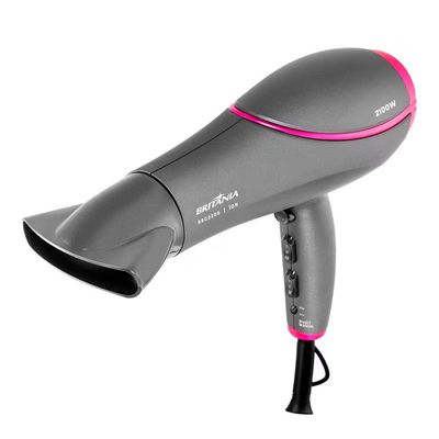 Secador de Cabelos Britânia BSC2200 2100W Rosa e Cinza / Bivolt