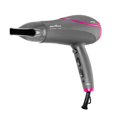 Secador de Cabelos Britânia BSC2200 2100W Rosa e Cinza / Bivolt