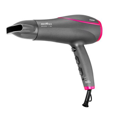 Secador de Cabelos Britânia BSC2200 2100W Rosa e Cinza / Bivolt