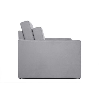 Sofá Cama Castor Solteiro Salerno Max Suede Cinza