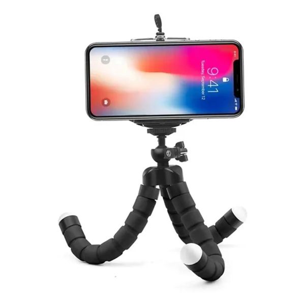 Mini Tripé De Mesa + Suporte Para Celular Flexivel Kit Youtuber