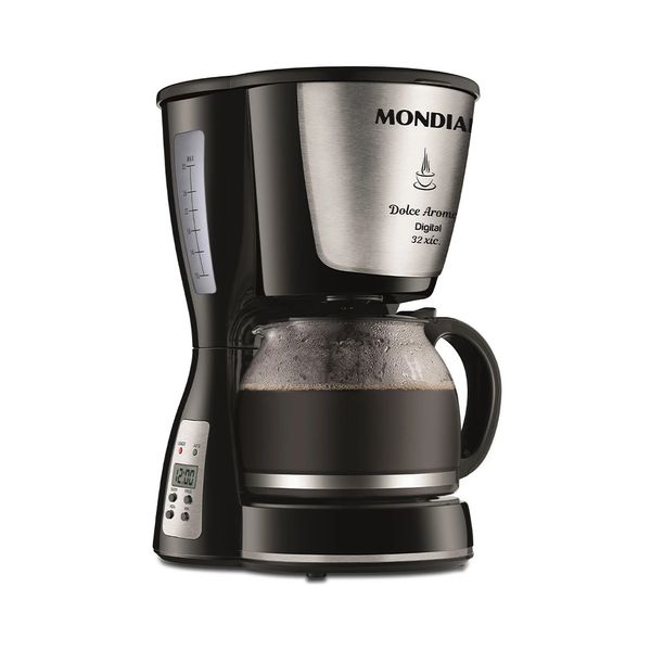 Cafeteira Elétrica Digital Mondial Dolce Arome C-31 DG 32X Preto 32 Xícaras - 220V Cafeteira Elétrica Digital Mondial Dolce Arome C-31 DG 32X Preto 32 Xícaras - 220V