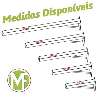Suporte Pia Parafusar Bancada Aparador 30 Cm Preto