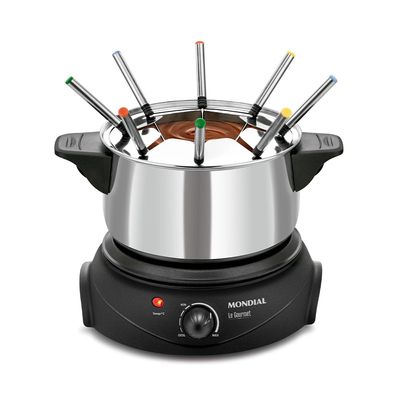 Panela de Fondue Elétrica Mondial FD-02 Preta 3L - 220V