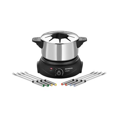 Panela de Fondue Elétrica Mondial FD-02 Preta 3L - 220V