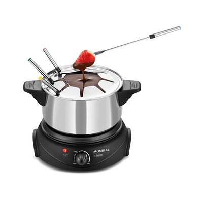 Panela de Fondue Elétrica Mondial FD-02 Preta 3L - 220V