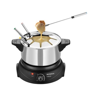 Panela de Fondue Elétrica Mondial FD-02 Preta 3L - 220V