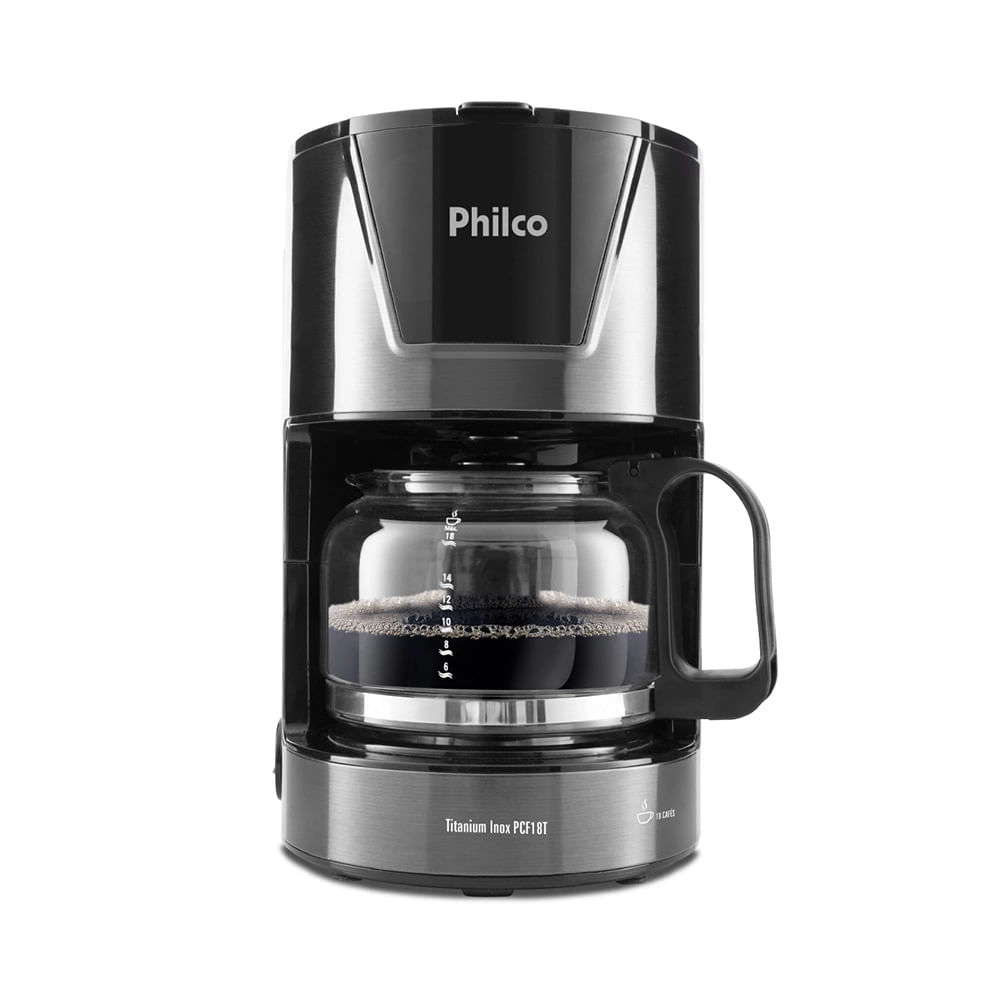 Cafeteira Elétrica Philco Titanium Preto 220v - Pcf18t