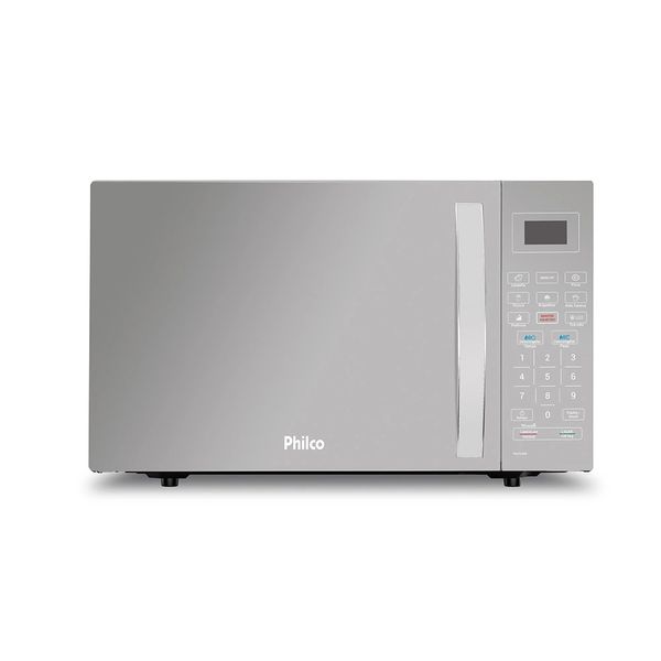 Micro-ondas Philco PMO26EB 26 Litros Branco Espelhado - 220V Micro-ondas Philco PMO26EB 26 Litros Branco Espelhado - 220V