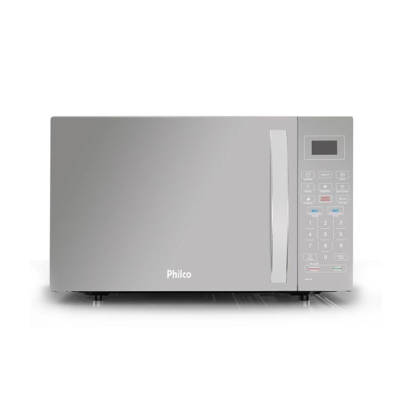 Micro-ondas Philco PMO33ES 32 Litros Cinza Espelhado - 220V Micro-ondas Philco PMO33ES 32 Litros Cinza Espelhado - 220V