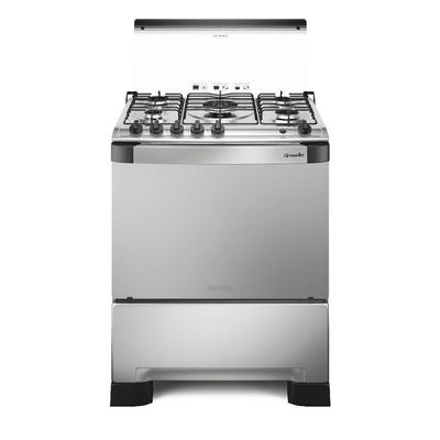 Fogão 5 Bocas Mueller Decorato G3 Tripla Chama Inox Bivolt