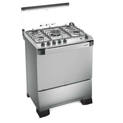 Fogão 5 Bocas Mueller Decorato G3 Tripla Chama Inox Bivolt