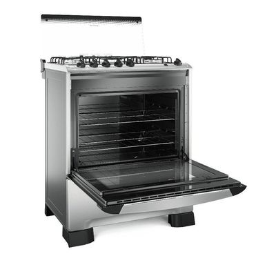 Fogão 5 Bocas Mueller Decorato G3 Tripla Chama Inox Bivolt