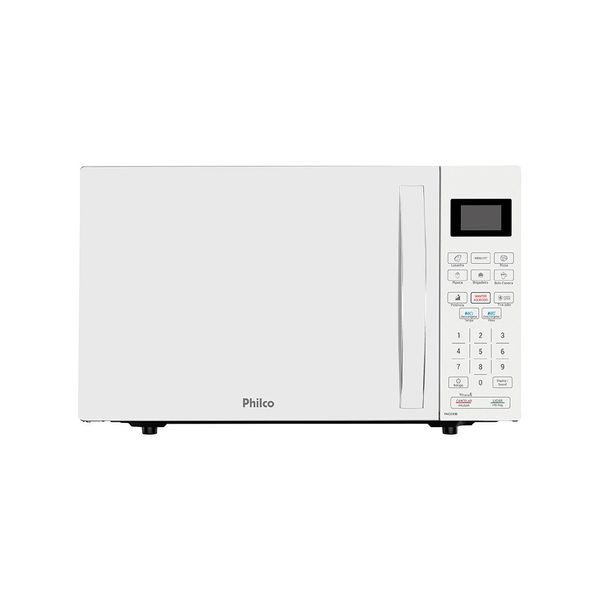 Micro-ondas Philco PMO28BB 28 Litros Branco Espelhado - 220V Micro-ondas Philco PMO28BB 28 Litros Branco Espelhado - 220V
