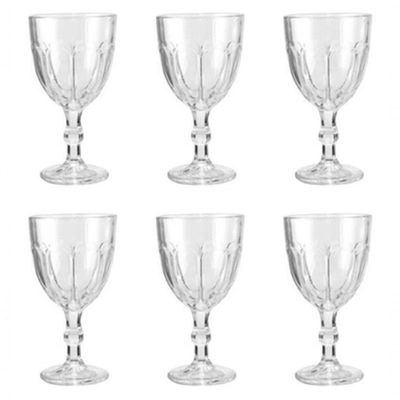 Taças Goblet Vidro 310ml - Elegância E Versatilidade - 6 Unidades