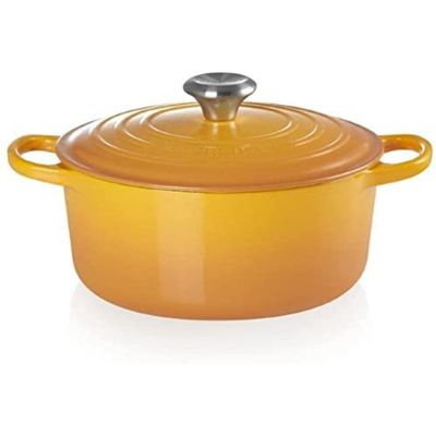 PANELA REDONDA LE CREUSET 24CM SIGNATURE AMARELO NÉCTAR
