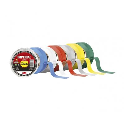 Fita Isolante Imperial Cores 18Mmx10M Branca c/10pcs