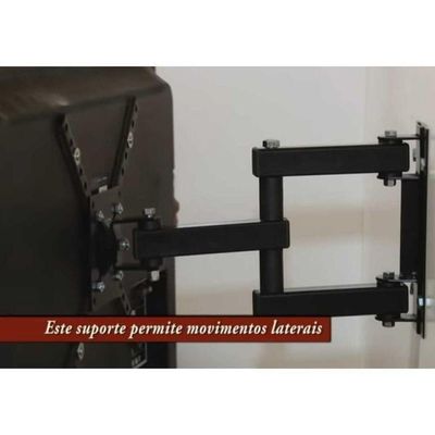 Suporte Tv Articulado 10-55 Sbrp140 Brasforma Preto