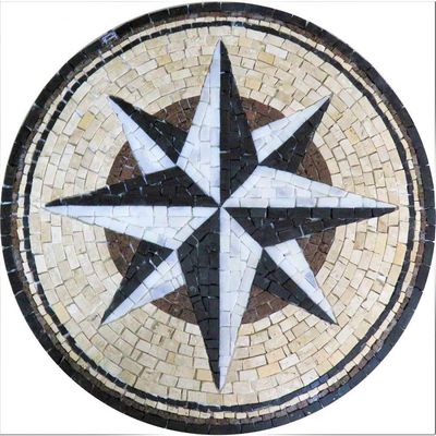 Rosa Dos Ventos Em Mosaico Rosa Dei Venti Tamanho 90cm