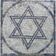 Mandala Simbólica Estrela De David I Nas Cores De Israel Tamanho 70cm