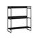 Aparador Industrial 3 Prateleiras Córdoba 95cm Preto
