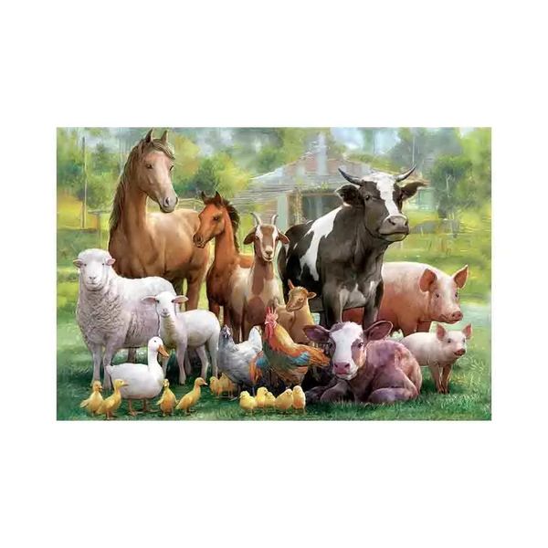 Quebra-Cabeça Grow Animais da Fazenda com 150 Peças Quebra-Cabeça Grow Animais da Fazenda com 150 Peças