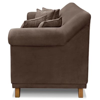 Sofa 2 Lugares Retro Polo 160cm Com Almofada Veludo 2231 Ezz 2231