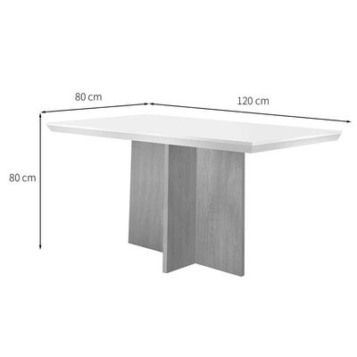 Conjunto de Mesa de Jantar Retangular com Tampo de Vidro Berlim e 4 Cadeiras Bélgica Linho Grafite e Imbuia