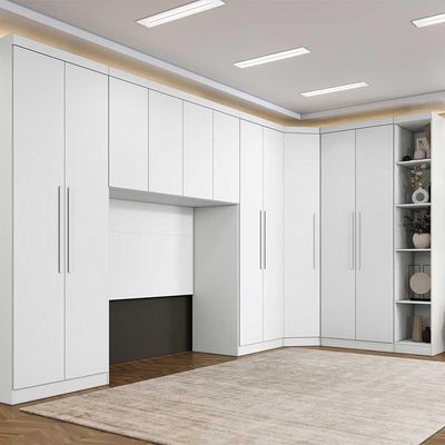 Guarda Roupa Modulado Casal Safira 11 Portas Branco