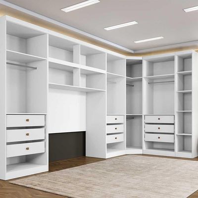 Guarda Roupa Modulado Casal Safira 11 Portas Branco