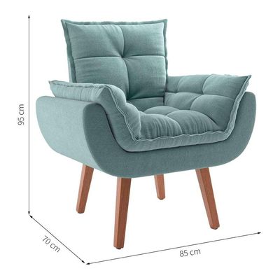 Poltrona Lidi Suede Suculenta