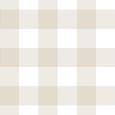 Papel de Parede Doce Estilo Xadrez Bege 81857