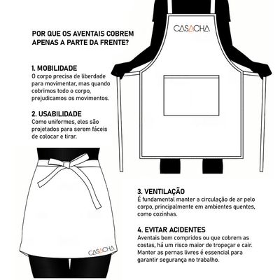 Avental Preto e Cintura Cafeteria Barbearia Bistro Bar 2un