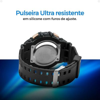 Relogio Digital Infantil Menino Silicone Criança + Caixa Qualidade Premium Silicone Ajustavel Preto