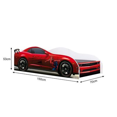 Cama Carro Infantil Personagens MDF Vermelho