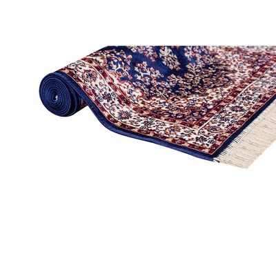 Tapete Para Sala Belga Bruxelas 7 Azul 1,00x1,40m - Edantex