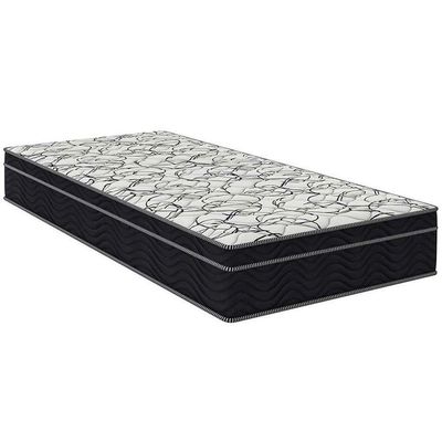 Cama Box Baú Marrom E Colchão Airtech 150 Espuma D45 Solteiro Ortobom