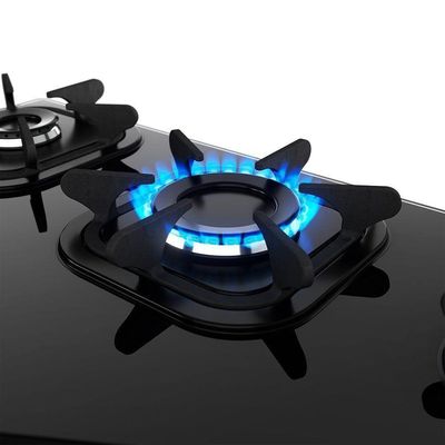 Cooktop 5 Bocas A Gás Mueller G4 Com Mesa De Vidro Temperado Preto Bivolt