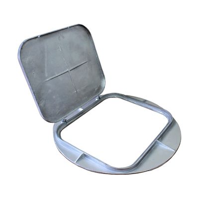 Tampa Tampão de Chão Articulado T33 com Aba Redondo 58x49cm