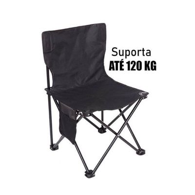Cadeira Camping Dobrável com Bolso Sortido