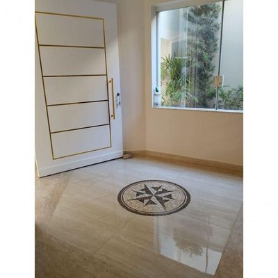 Rosa Dos Ventos Em Mosaico Para Piso Tamanho 80cm