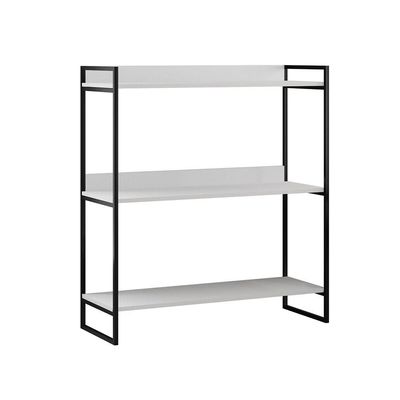 Aparador Industrial 3 Prateleiras Córdoba 95cm Preto E Branco