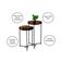 Conjunto De Mesa Lateral áquila Preto