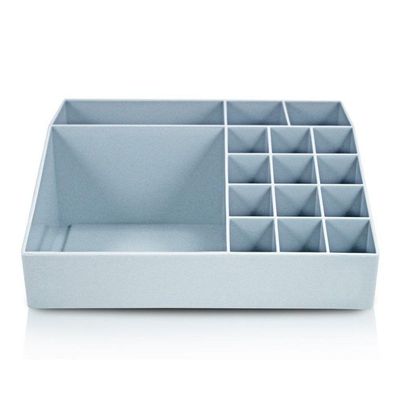 Conjunto Organizador Multi Uso De 2 Gavetas E De Mesa Azul