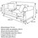 Sofa 3 Lugares Retro Polo 200cm Com Almofada Veludo 2938 Ezz 2938