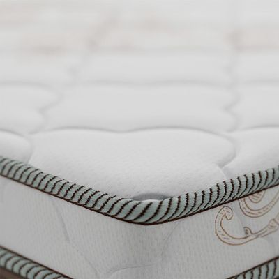 Colchão Solteiro Londres Molas Ensacadas (26x88x188) Marrom e Branco