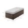 Cama Box Solteirão Londres com Colchão Molas Ensacadas (63x96x203) Marrom e Branca