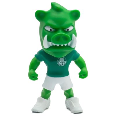 Boneco Mascote Palmeiras Porco Gobatto De Futebol Oficial Fut Toy Verdão Licenciado Modelo Articulado